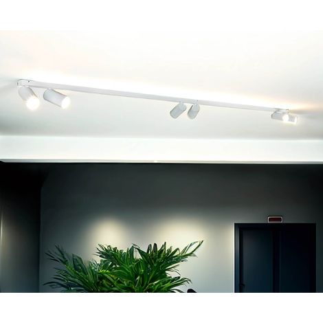 Spot Strahler Metall GU10 verstellbar Weiß länglich Modern (1/5)