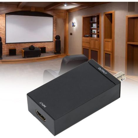 HDMI to SDI 1080P 3G HDSDI Converter for Camera and Home Cinema, 100-240V Power Supply (EU Plug) (1/5)