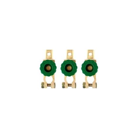 3pcs Isolateur Batterie Electrique, Interrupteurs De Batterie Coupe Circuit De Voiture Cosse Batterie Bornes Pour Déconnecter Le Terminal Universel De Voiture, Bateau