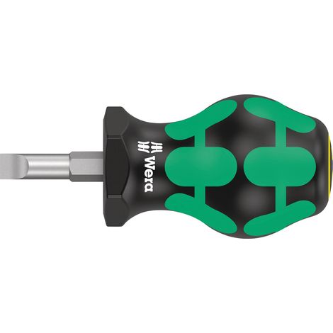 WERA Schraubendreher Stubby Schlitz 6,5x1,2x 25mm (1/5)