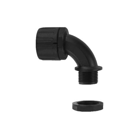 Raccord rapide coudé 90° pour gaine flexible Ø21 PAS M20 6311043010