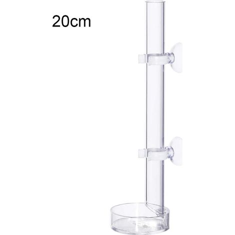 Tube et plaque d'alimentation pour crevettes et poissons tropicaux en acrylique transparent, idéal pour les crevettes Crystal et autres poissons d'aquarium. (1/5)