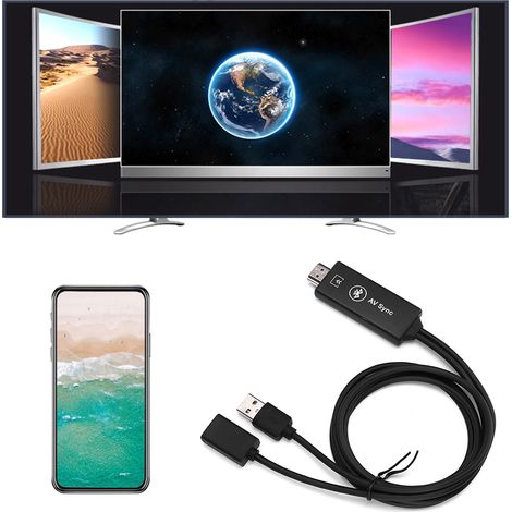 Câble de Conversion USB vers HDMI 1080P pour Android et iOS - Miroir d'Écran (1/5)