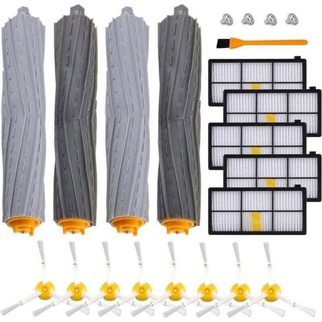 Accesorios para los modelos iRobot 960, 980, 895, 880, 870, 871, etc. Kits de repuesto de cepillos para aspiradoras de la serie 800/900 para iRobot Adecuados para los modelos Roomba (5+8+4) a precios 