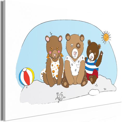 Immagine - Orsetti di peluche sulla spiaggia (1 pezzo) largo (1/3)