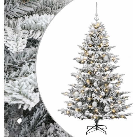 Albero di Natale artificiale con palline 150 cm 150 LED vidaXL (1/5)