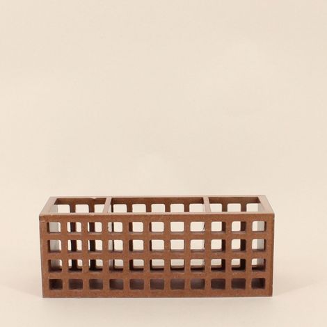 Boite rangement bureau en bois 24cm (1/5)