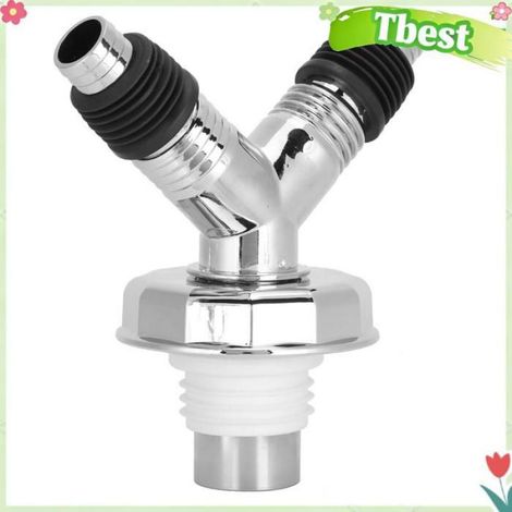 Tbest Adaptateur de vidange de sol Connecteur de bricolage assainissement Couvercle décoratif en forme de Y, joint à double usage (1/4)