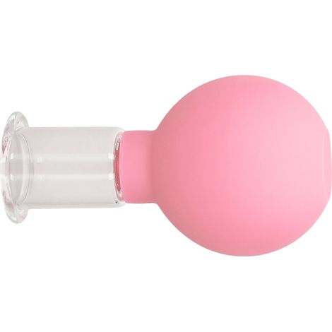 Gesichtsmassage-Schröpfgläser aus Silikon, Vakuum-Schröpfgläser, angenehm für empfindliche Haut, Schönheitspflege, Rosa Nr. 3 (1/5)