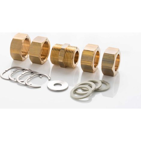 Wellrohr Edelstahl Solar, Verschraubung Set DN20, Solar-Tube ECO