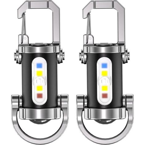 Mini torcia portachiavi super luminosa, ricarica portatile tramite USB Type-C, design resistente all'acqua, diverse modalità di illuminazione, luce portatile (1/5)