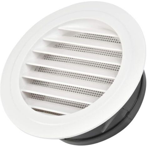 Grille d'aération blanche, 14,514,56,6 cm, monobloc avec grille intégrée, convient aux cuisines et salles de bains.