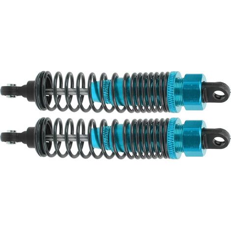 Amortisseurs Métalliques 100mm, 2 Pièces, Pièces de Mise à Niveau pour Voiture SLASH 2WD RC (BLUE) (1/5)