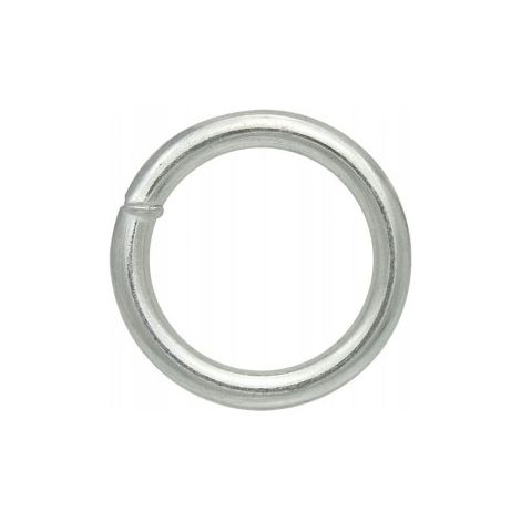 Anneau soudé pour chaînes 6x35 mm acier galvanisé 1 pièce (1/2)