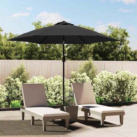 Tissu de remplacement pour parasol d'extérieur Anthracite 300cm (1/5)
