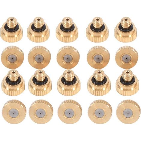Enowelir Buses de brumisation en laiton pour système de refroidissement (0,4 mm) 10/24 UNC Garden 20pcs (1/4)