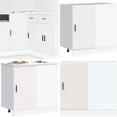 vidaXL Meuble bas du lavabo blanc bois d'ingénierie (1/5)