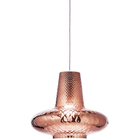 Giulietta sospensione ø.320x3150mm. 1xe27 70w hs-ip20-v.grigio,vtr.oro rosa (1/2)