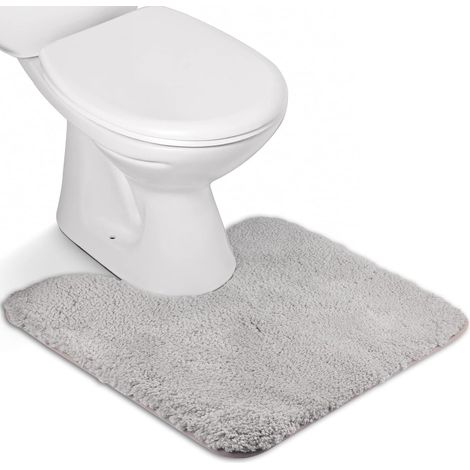 Tapis de Bain Antidérapant à Poils Longs en Microfibre, Tapis de Sol Lavable en Machine avec Microfibre Douces Absorbant l'eau pour la Baignoire, la Douche et la Salle de Bain (1/5)