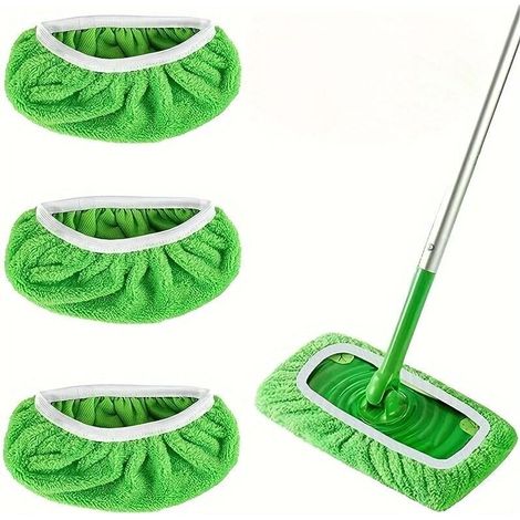 Set mit 6 Ersatz-Mikrofaser-Mopppads, geeignet für Kehrmaschinen, pflegeleicht und unverzichtbar für die Reinigung (1/5)