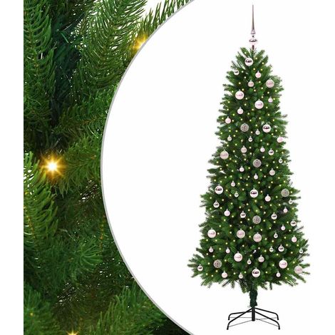 Sapin de Noël avec 300 LED avec support Vert 240 cm PE vidaXL (1/5)