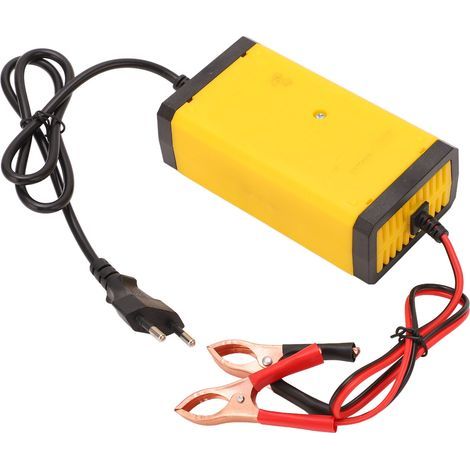 Intelligentes 12-V-Batterieladegerät mit LCD-Display, multifunktionales Kfz-Batterieladegerät, EU-Stecker 220 V (1/5)