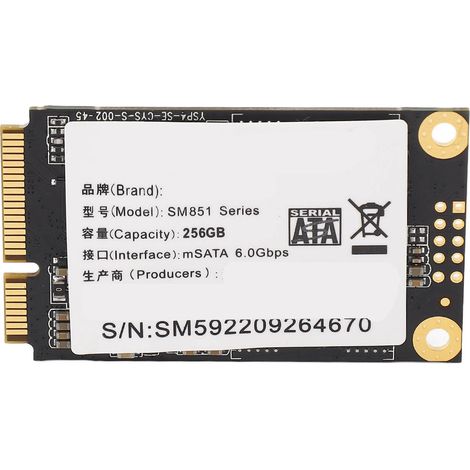 Disque SSD M.2 SATA 3.0 256 Go, Mémoire 3D TLC NAND, Vitesse de Lecture 500 Mo/s et Écriture 450 Mo/s, Haute Performance pour Ordinateurs de Bureau et Tablettes (1/5)