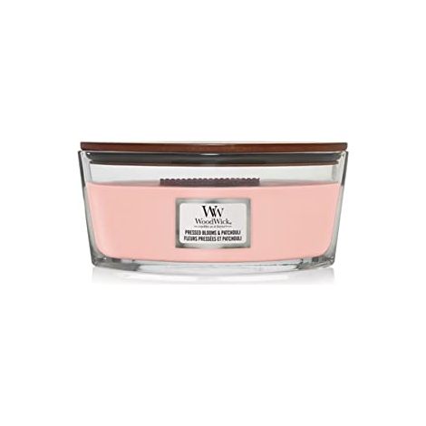 WoodWick Duftkerze „Pressed Blooms & Patchouli“ 453,6 g, Ellipse (1/2)