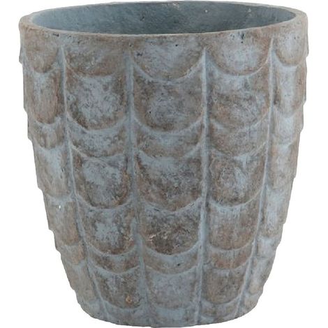 Cache-pot écailles en céramique