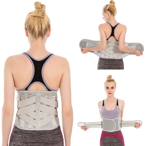 Ceinture de soutien lombaire pour femme, ceinture amincissante pour le dos (1/5)