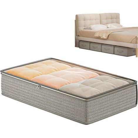 Rangement sous le lit,Organiseur de rangement sous le lit,Boîtes de rangement sous le lit,Rangement sous le lit,Bacs de rangement (1/5)