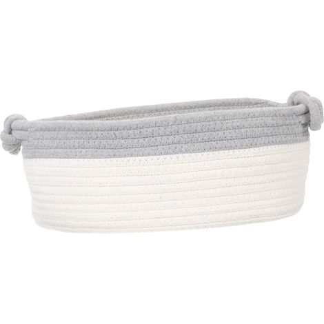 Panier de Rangement Corde de Coton Tressée pour Jouets et Vêtements Panier Pliable pour Garçon Fille Chambre et Salon (1/5)