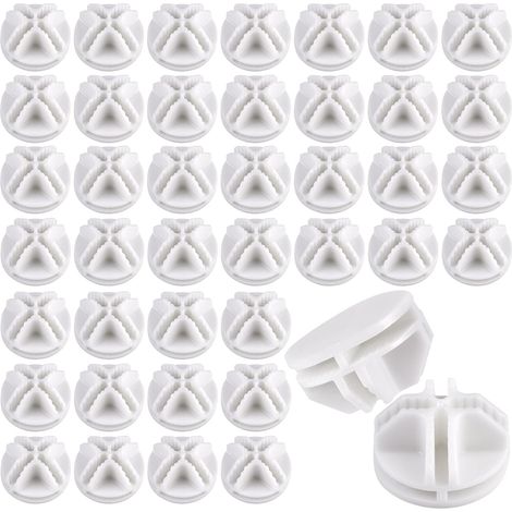 Lot de 40 Connecteurs en Plastique Cube de Rangement, Fils Cube Plastique ABS Connecteur Cube de Rangement, Organiseurs Modulaires Pratiques pour Étagère Casier de Rangement (1/5)