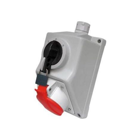 Elektromet Installationskit rot 32A IP54 mit Verriegelung