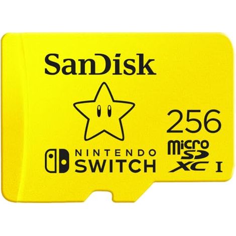 FOR SANDISK 256GB microSD Card, Super Mario Super Star Edition, 3-Pack (1/4)