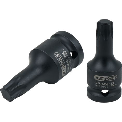 Douille à chocs courte TORX® 1/2'', T55 - sur carte