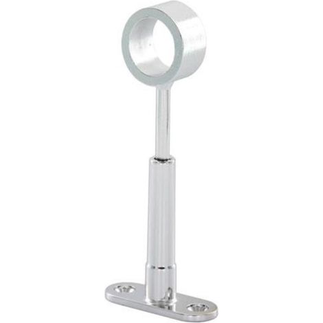 2 PEZZI - REGGITUBO CENTRALE ALLUNGABILE55-68MM IN LEGA LEGGERA CROMATA - PER ASTE ARMADI TONDE Ø18CM