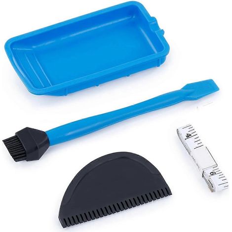 Set mit 4 Silikonkleberapplikatoren, wiederverwendbares Silikonkleberpinsel-Set