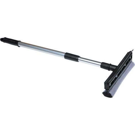 Raclette Vitres Télescopique Acier Inoxydable Double Face Outil Polyvalent de Nettoyage pour Fenêtres et Vitres de Voiture Manche Ergonomique Confortable Pratique (1/5)