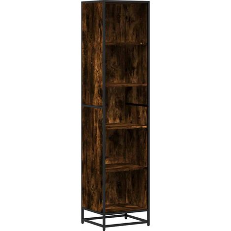 Maison Exclusive - Bücherregal Räuchereiche 40x35x170,5 cm Holzwe