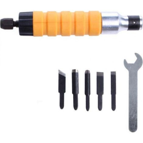5-Piece Wood Chisel Set, Engraving and Cutting Tool Set, Hand Tool for Electric Drill for DIY Art Craft (1/5)