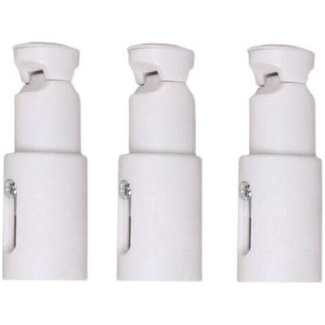 3 Pièces Fixations pour Radiateur Sèche Serviette, Support de Fixation pour Radiateur, Convient aux Radiateurs de Salle de Bains Droits ou Courbés (1/4)