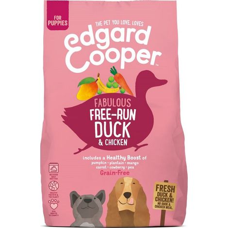 Edgard Cooper Dog Puppy con Anatra e Pollo - Sacco 2,5 Kg -