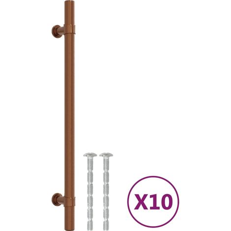 Poignées d'armoire 10 pcs Poignée de meuble bronze 192 mm acier inoxydable CFW54258 (1/5)