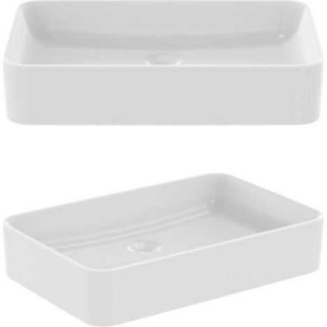 Lavabo doble sobre encimera IDEAL STANDARD Conca, Diseño figurativo