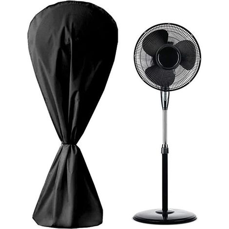1 housse de ventilateur, imperméable eau/poussière, 75 x 145 cm, fermeture éclair + cordon, pour ventilateurs sur pied intérieur/extérieur (1/5)