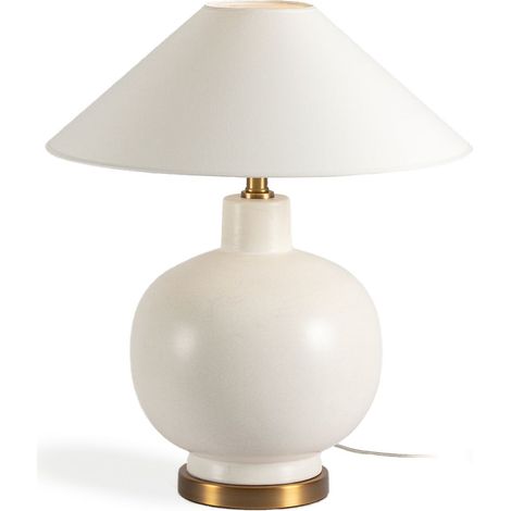 Tischlampe 30x30x49 goldmetall / weißer Keramik ohne Bildschirmbeleuchtung / Tischlampen für alle Stile, um dem Zuhause eine Note zu verleihen (1/2)