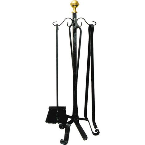 1PZ ATTREZZATURE PER CAMINETTI mod. LUSSO H. cm. 62 (1/2)