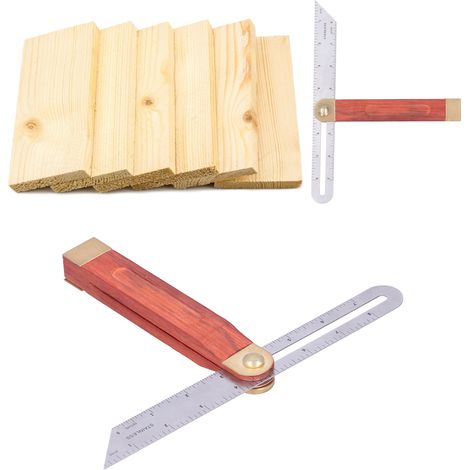 Règle d'angle coulissante ajustable 9 pouces pour menuiserie et bricolage