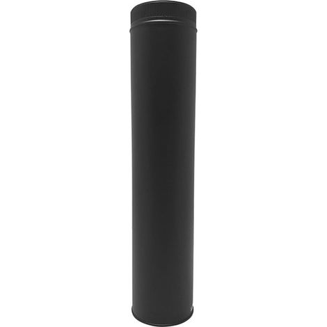 TDPI1000 Conduit double paroi isolé polycombustible longueur 100 cm Noir Ø100 - à l'unité